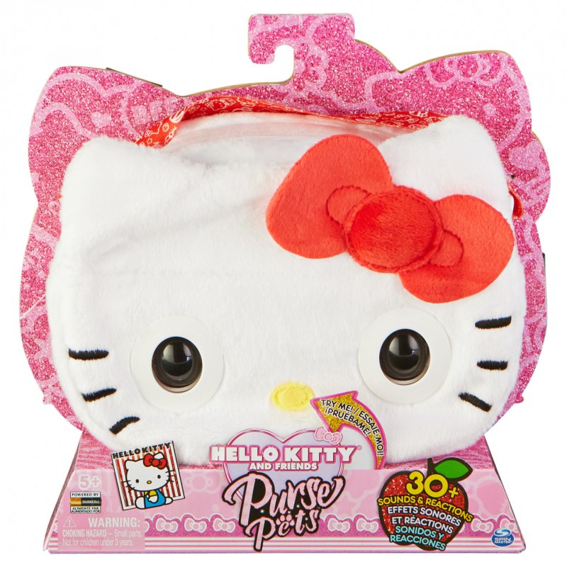Purse Pets , Sanrio Hello Kitty and Friends, Hello Kitty Interactive Pet Toy and Handbag with over 30 Sounds and Reactio