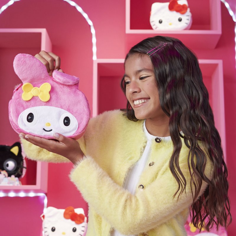 Purse Pets , Sanrio Hello Kitty and Friends, Animal et sac à main interactif My Melody avec plus de 30 effets sonores e