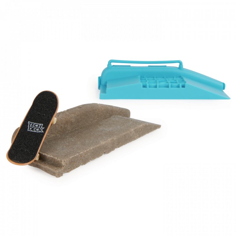 Tech Deck DIY Concrete Reusable Modeling Playset with Exclusive Enjoi Fingerboard, Rail, Molds, Skatepark Kit, Kids Toy 