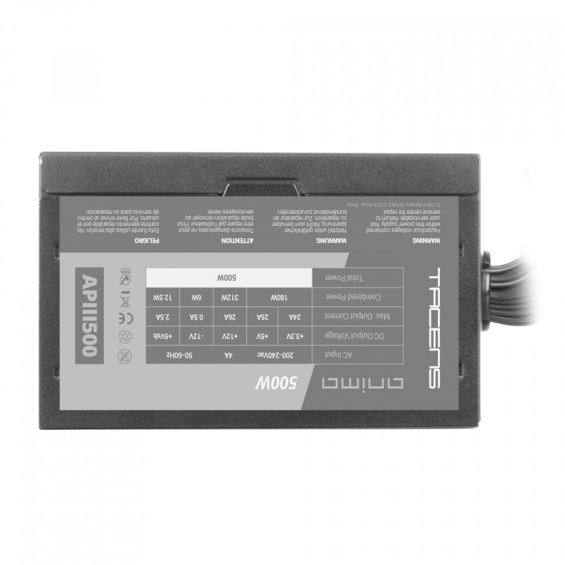 Alimentation ATX Anima APIII - 500W (Noir)