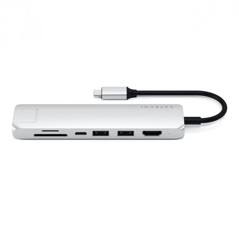 Satechi ST-UCSMA3S station d'accueil USB 3.2 Gen 1 (3.1 Gen 1) Type-C Argent