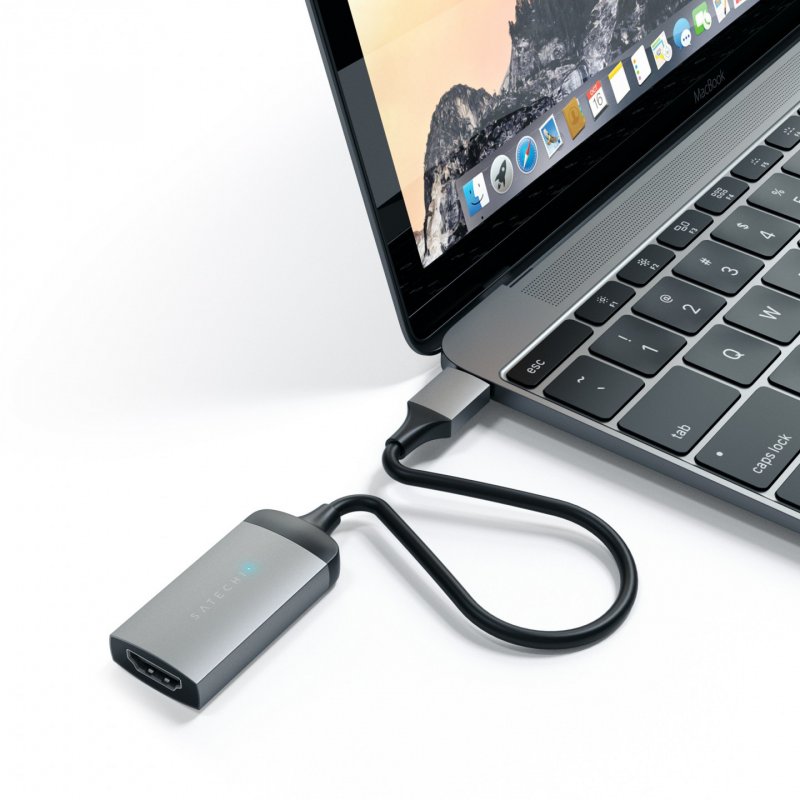 Satechi ST-TC4KHAM adaptateur graphique USB Gris