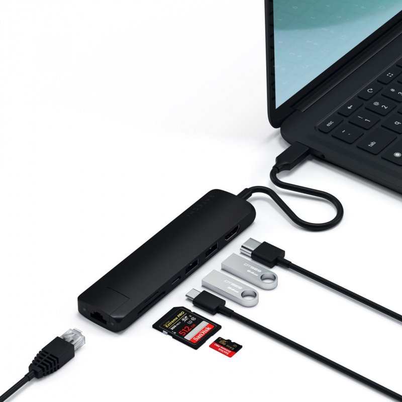 Satechi ST-UCSMA3K station d'accueil Avec fil USB 3.2 Gen 1 (3.1 Gen 1) Type-C Noir