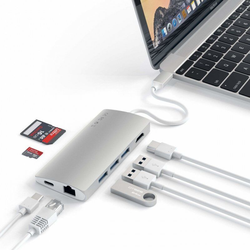 SATECHI Adapter V2 Type-C - Silver