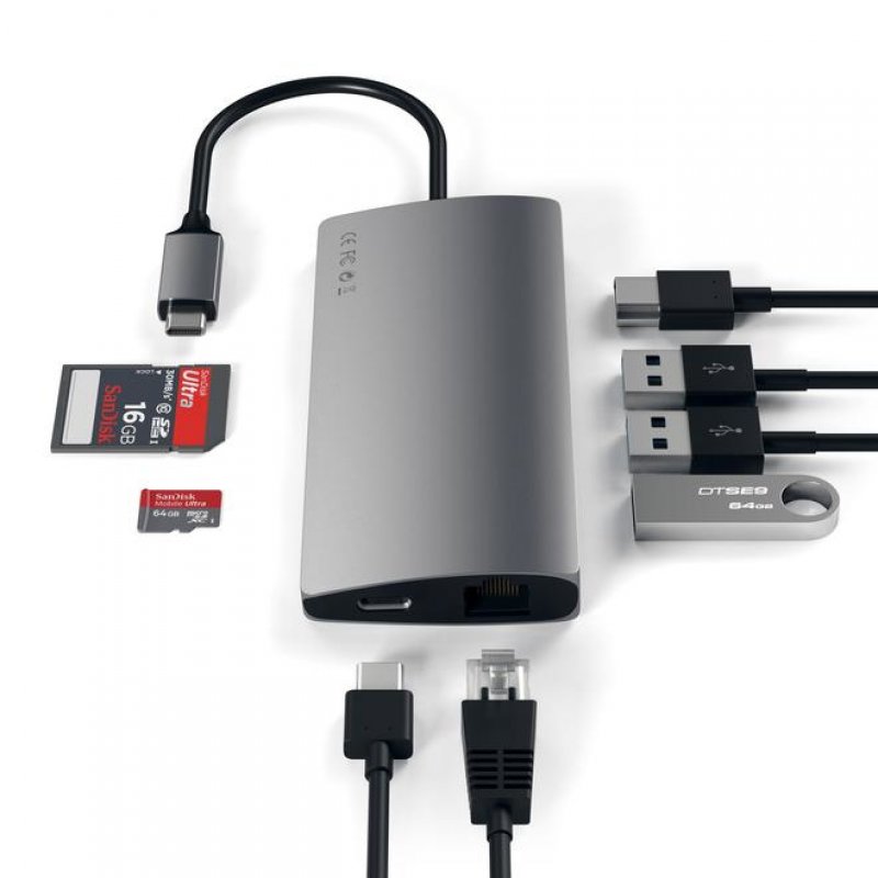 SATECHI Adapter V2 Type-C - Sp.Gray