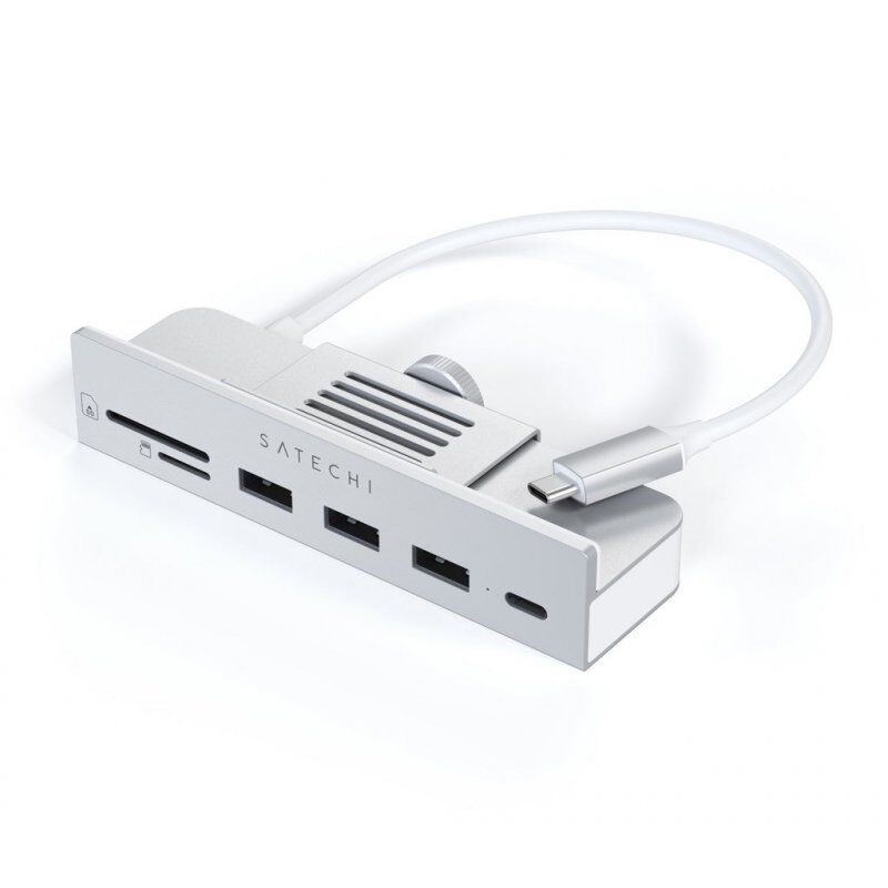 Satechi ST-UCICHS station d'accueil USB 3.2 Gen 1 (3.1 Gen 1) Type-C Argent