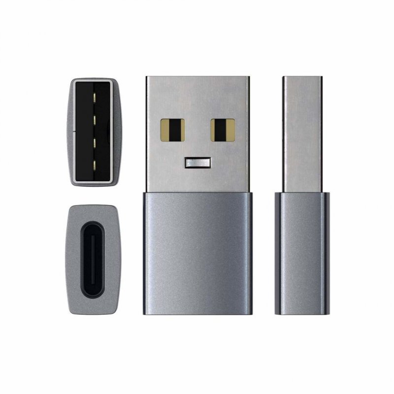 Satechi ST-TAUCM changeur de genre de câble USB-A USB-C Gris