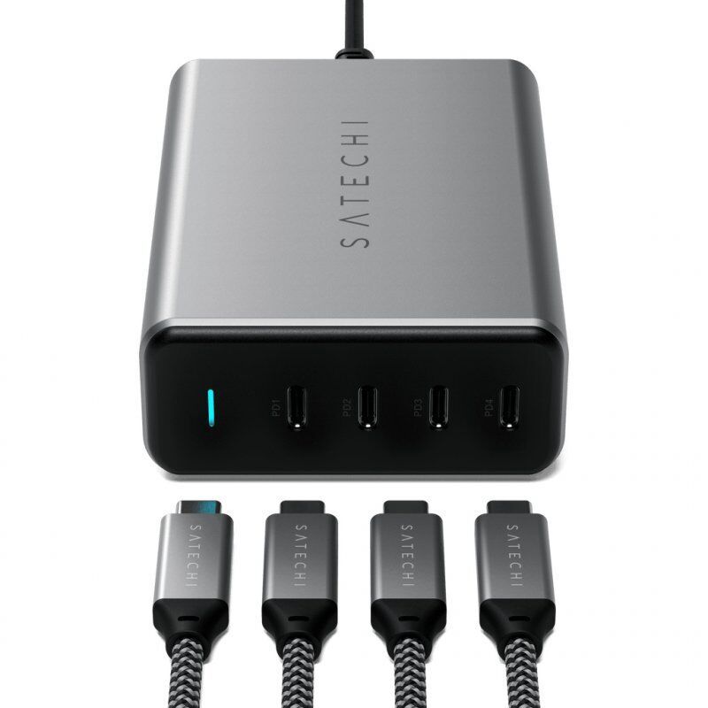 Satechi ST-UC165GM-EU mobile device charger Universal Black, Grey AC Fast charging Indoor