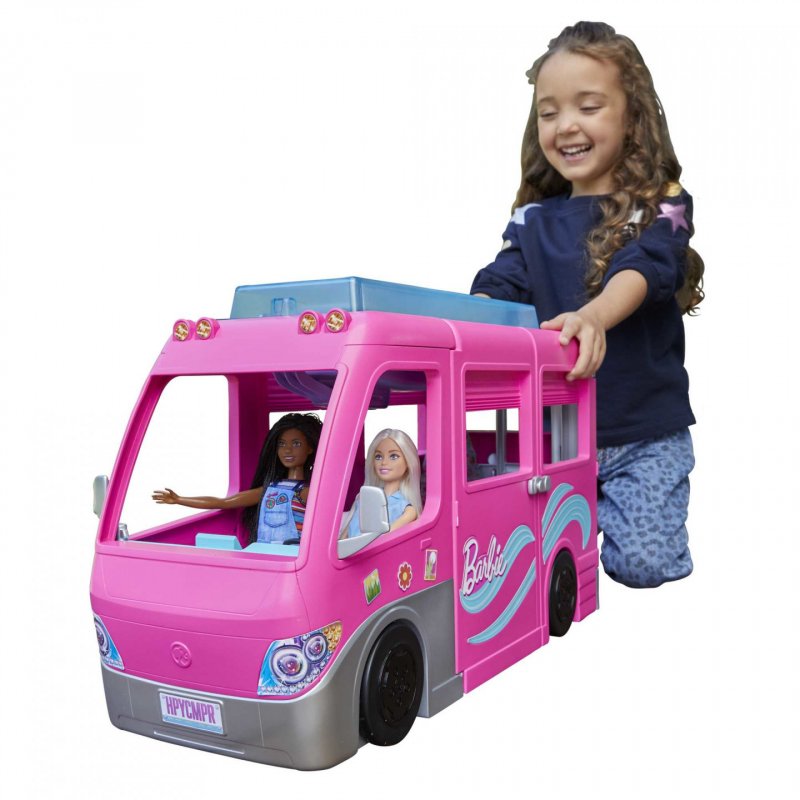 BARBIE MEGA CAMPING CAR TRANSF
