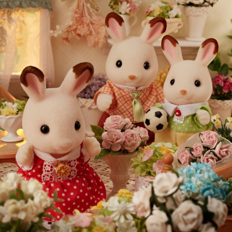 Sylvanian Families La famille Lapin Chocolat