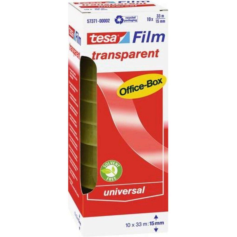 tesa transparent 10R Office Box 33mx15mm  10 Rollen