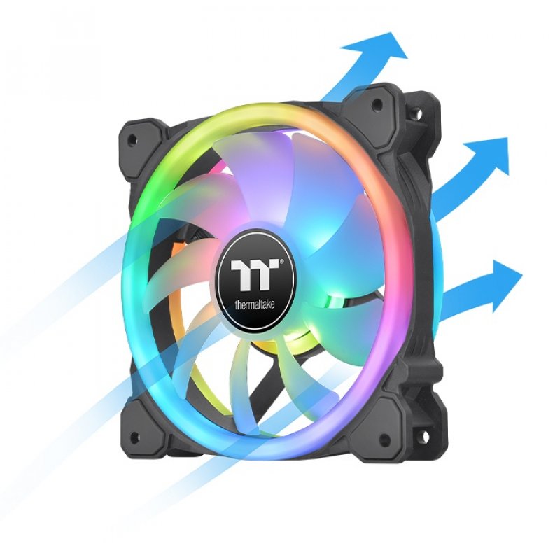 Thermaltake SWAFAN 14 RGB Boitier PC Ventilateur 14 cm Noir 3 pièce(s)