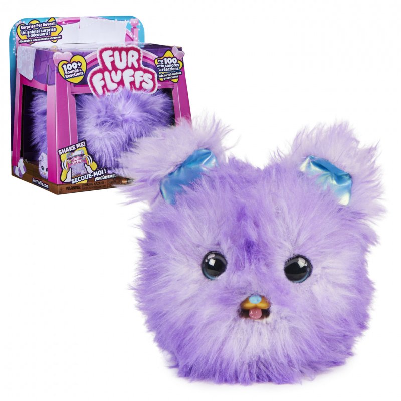 Spin Master Fur Fluffs , Pupper-Fluff, Surprise Reveal Interactive Toy Pet with over 100 Sounds and Reactions, Kids Toys