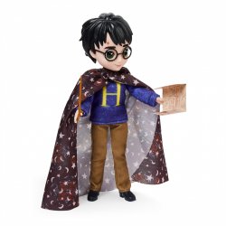 Wizarding World Harry Potter, 8-inch Harry Potter Doll Gift Set with Invisibility Cloak and 5 Doll Accessories, Kids Toy