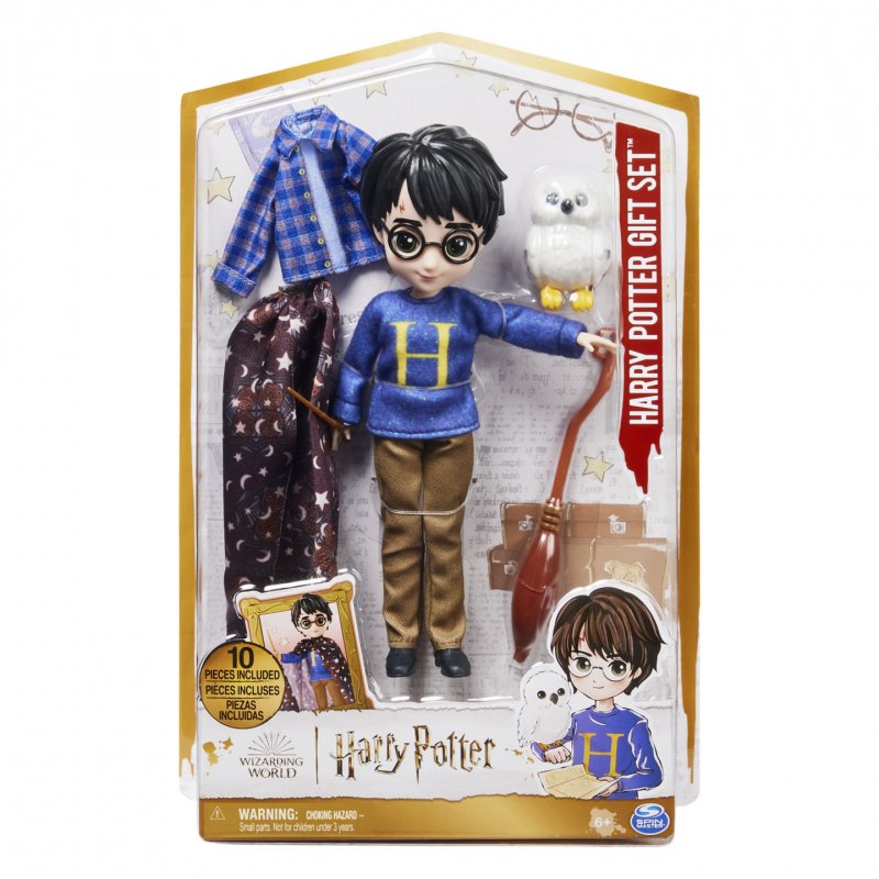 Wizarding World HARRY POTTER - COFFRET POUPÉE 20 CM + ACCESSOIRES HARRY POTTER - Poupée figurine Articulée Harry Pott