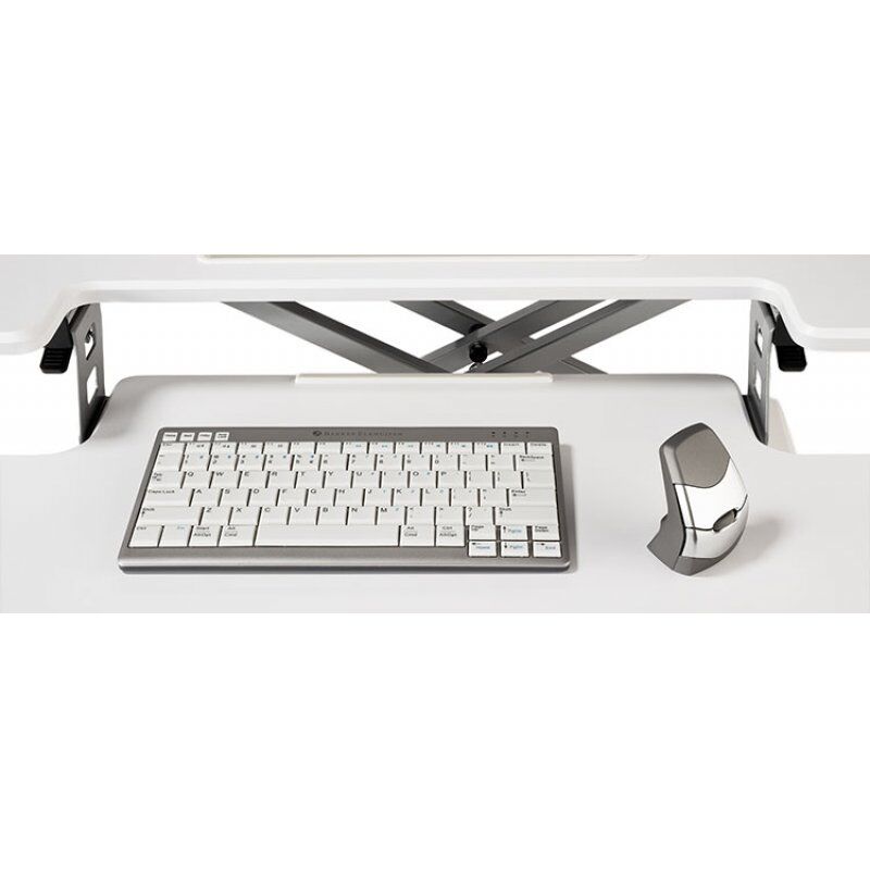 ERG BakkerElkhuizen Sitz-Steh-Schreibtischaufsatz Desk Riser 2 weiss