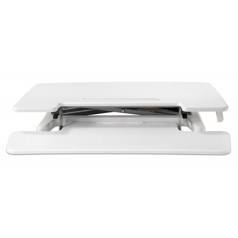 ERG BakkerElkhuizen Sitz-Steh-Schreibtischaufsatz Desk Riser 2 weiss