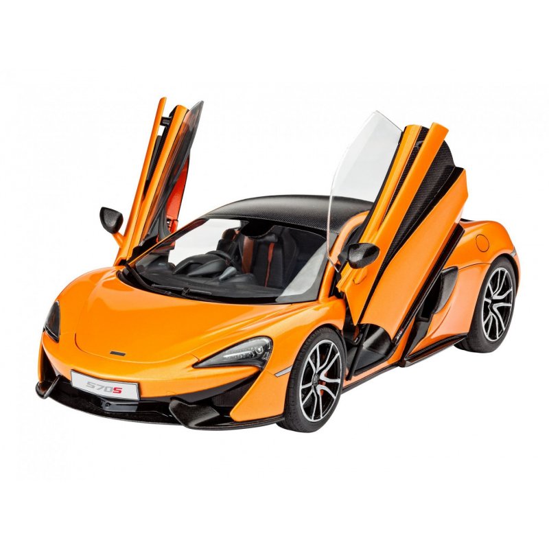 Revell Modellbausatz Auto 1:24 - McLaren 570S im Maßstab 1:24, Level 3, originalgetreue Nachbildung mit vielen Details,