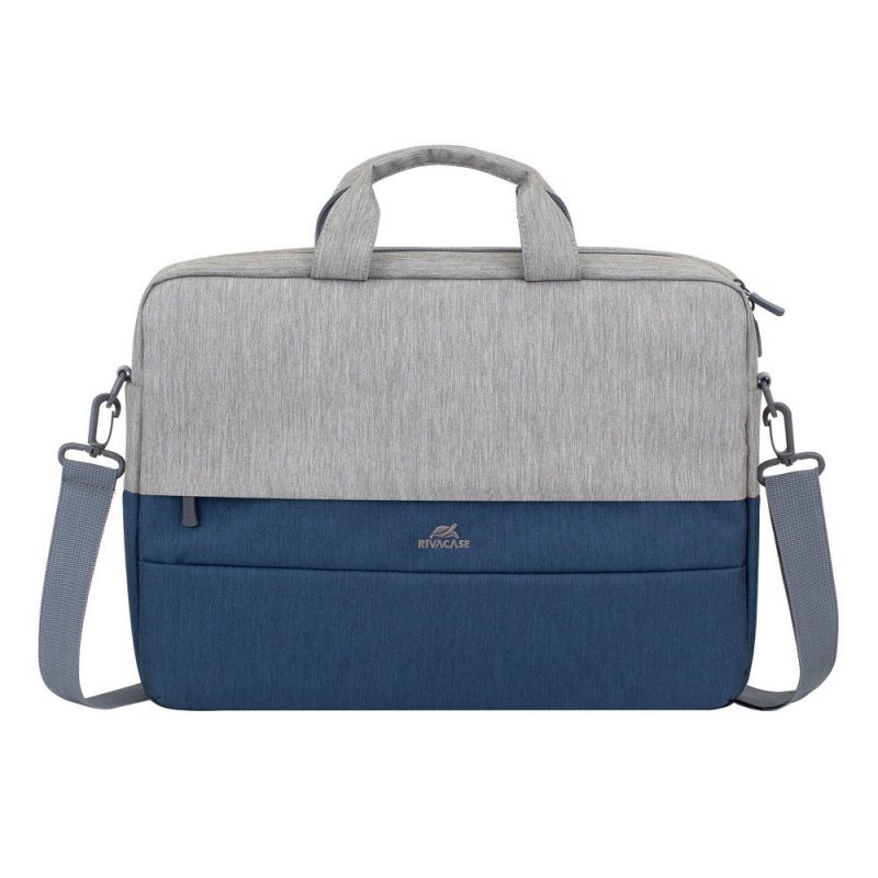 Rivacase 7532 notebook case 39.6 cm (15.6") Briefcase Blue, Grey