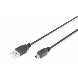 cable Digitus USB 2.0 Typ  A - mini B (5pin)