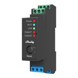 Shelly Pro2 electrical relay Black, Blue, Green