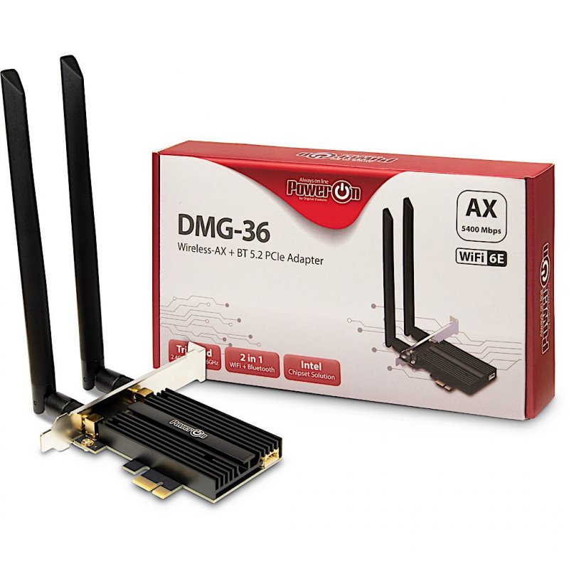 Inter-Tech DMG-36 Interne WLAN / Bluetooth 5400 Mbit/s