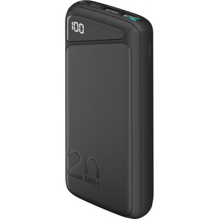 Goobay 53939 banque d'alimentation électrique Lithium Polymère (LiPo) 20000 mAh Noir
