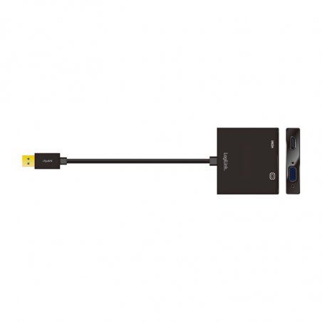 LogiLink UA0234 USB graphics adapter 1920 x 1080 pixels Black