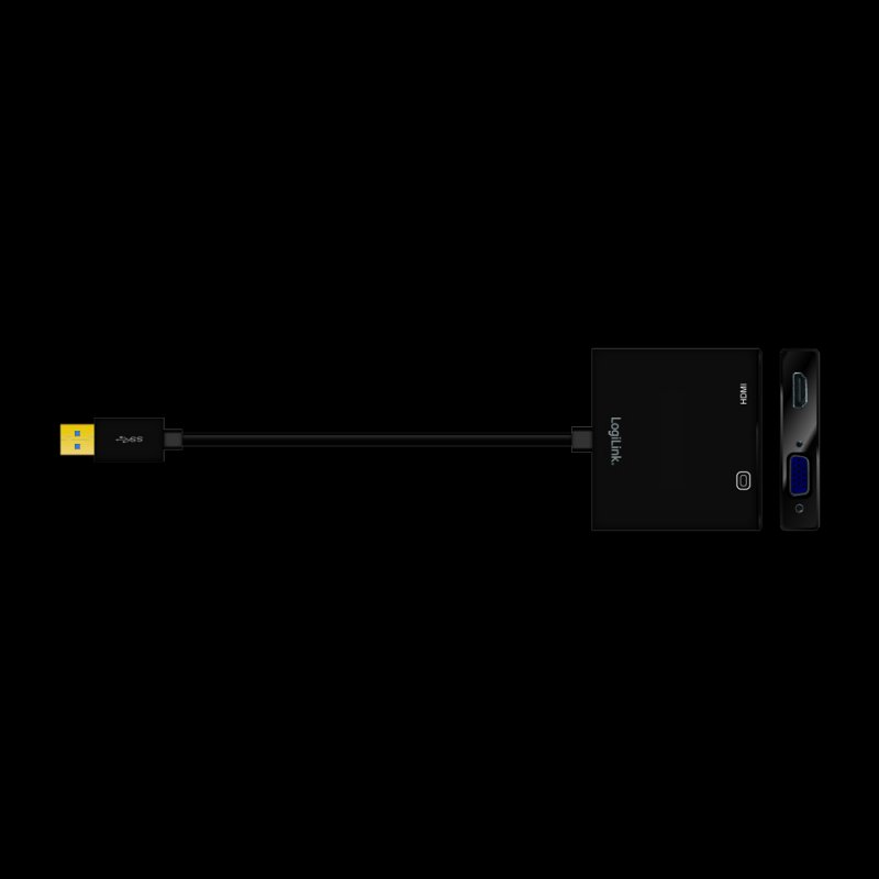 LogiLink UA0234 USB graphics adapter 1920 x 1080 pixels Black