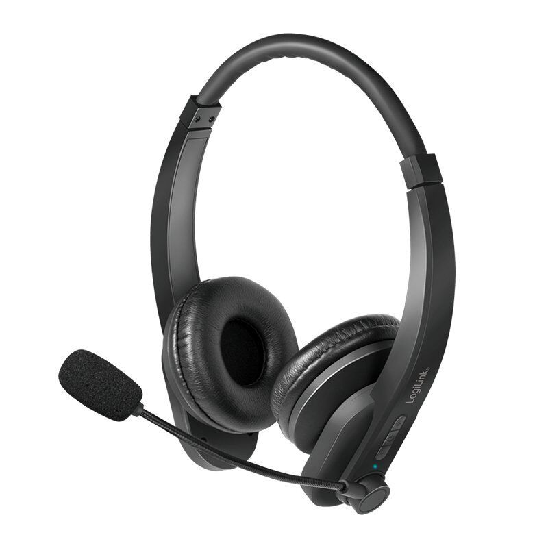 LogiLink BT0060 écouteur/casque Sans fil Arceau Bureau/Centre d'appels Bluetooth Noir