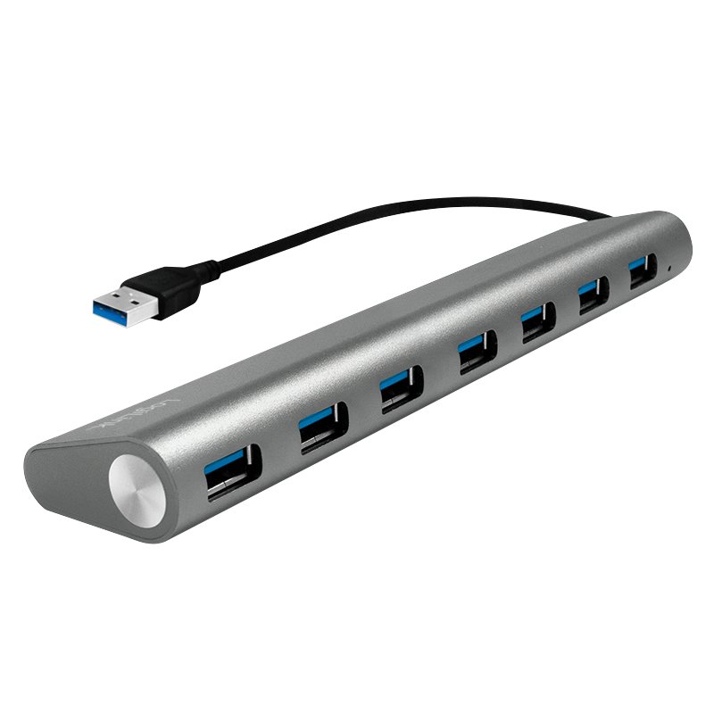 USB Hub Logilink USB 3.0 7-port Aluminum Grey
