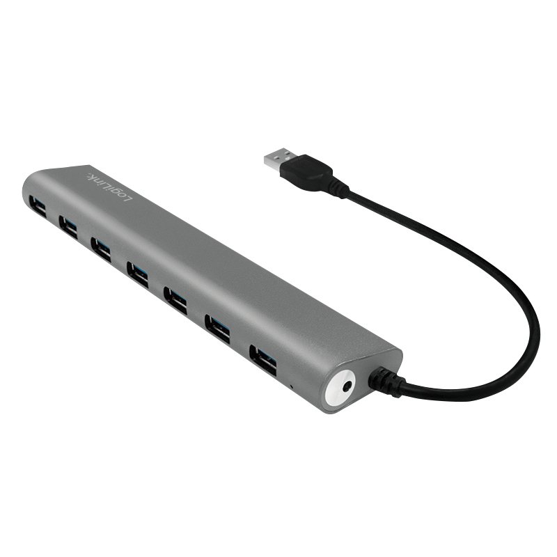 USB Hub Logilink USB 3.0 7-port Aluminum Grey