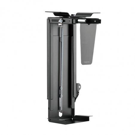 ZUB Logilink Adjustable Under Desk CPU Mount Black