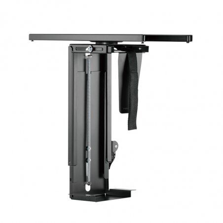 ZUB Logilink Adjustable Under Desk CPU Mount Black