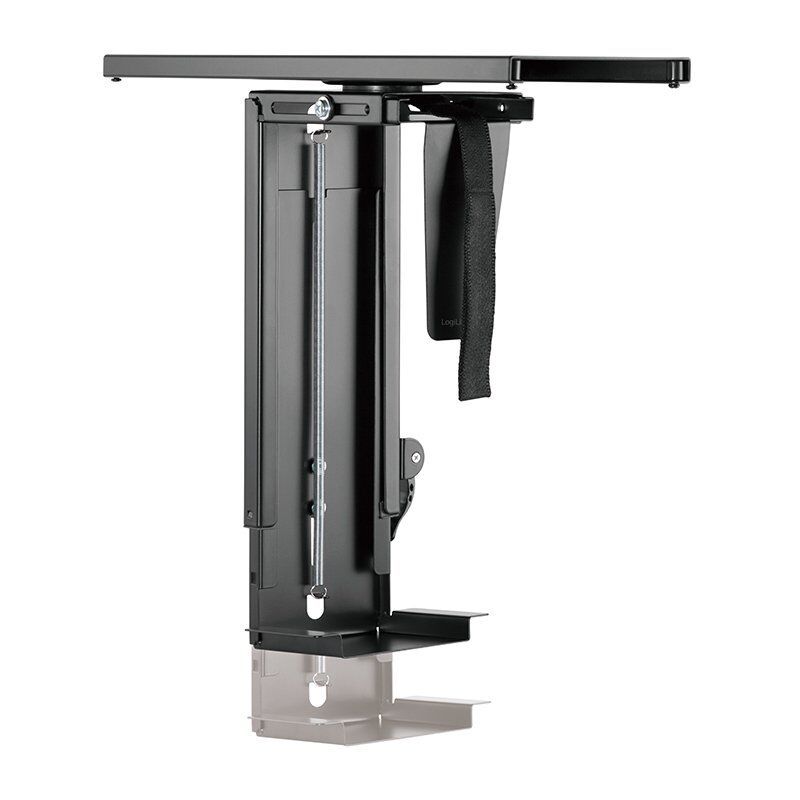 ZUB Logilink Adjustable Under Desk CPU Mount Black