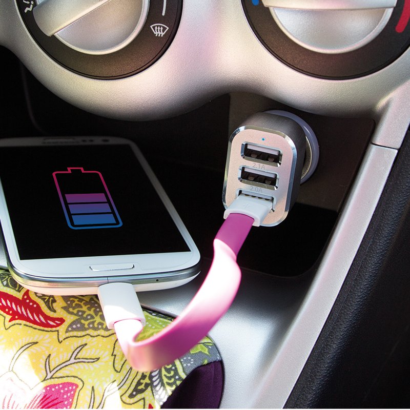 LogiLink PA0082 adaptateur de puissance & onduleur Auto Noir, Argent