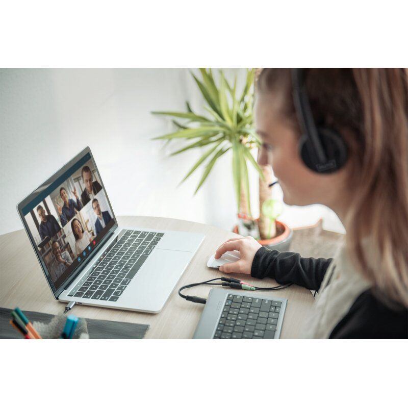 Digitus On Ear Office Headset with Noise Reduction, 3.5 mm Stereo