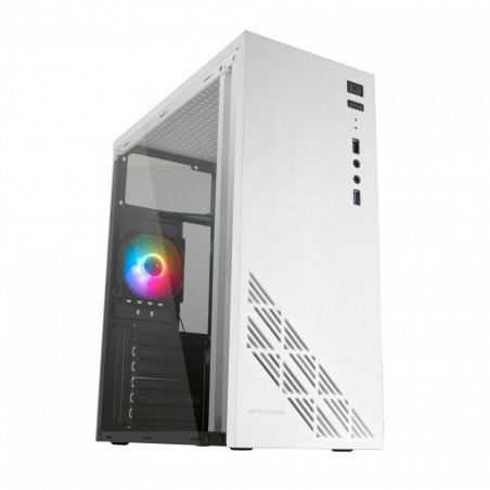 Mars Gaming MC100W ATX PC Case 90mm Fan FRGB Convect-Cool White