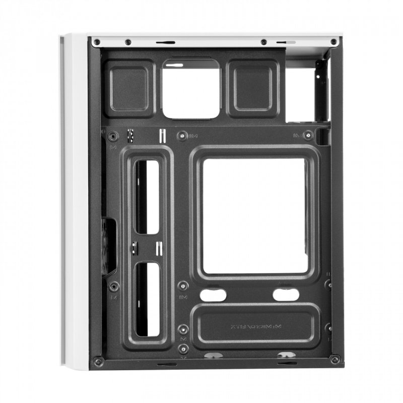 Mars Gaming MC300W Micro ATX Tempered Glass PC Case 3xFrGB Fan White