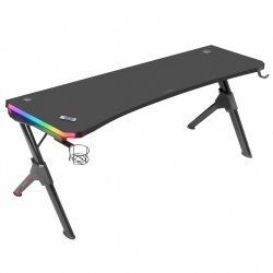 Mars Gaming MGDXLRGB Ergonomic Gaming Desk RGB Black Big