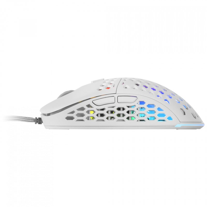 Mars Gaming MM55W White RGB Chroma Gaming Mouse Ultra-lightweight 55g 12800 DPI HUANO Mechanical Switches