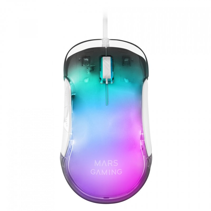 Souris filaire Gamer Mars Gaming MMGlow RGB (Blanc)