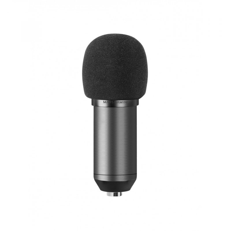 Microphone Mars Gaming MMicPro avec bras de montage (Noir)