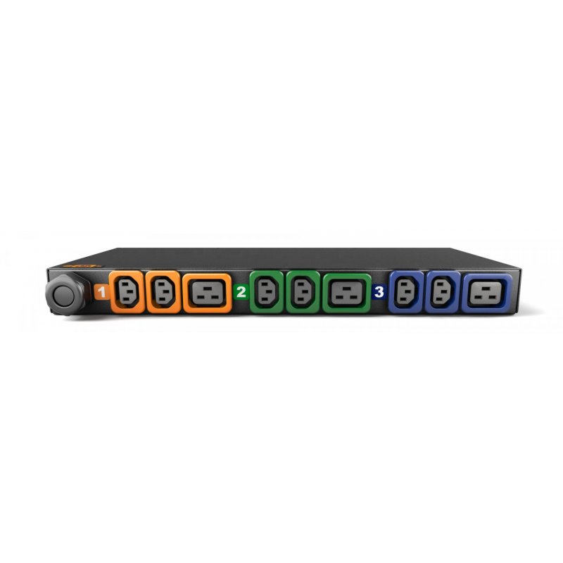 Vertiv Geist GI30108L power distribution unit (PDU) 9 AC outlet(s) 1U Black