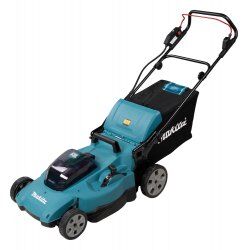 Makita DLM538Z tondeuse à gazon Tondeuse à gazon poussée Batterie Noir, Bleu, Métallique
