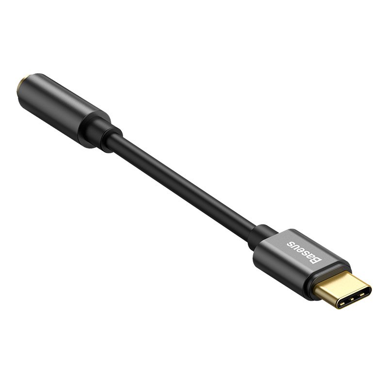 Baseus CATL54-01 cable gender changer Type-C 3.5mm Black