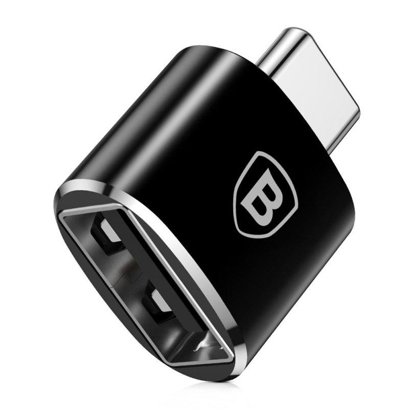 Baseus Converter USB Female To Type-C Male Black (CATOTG-01)