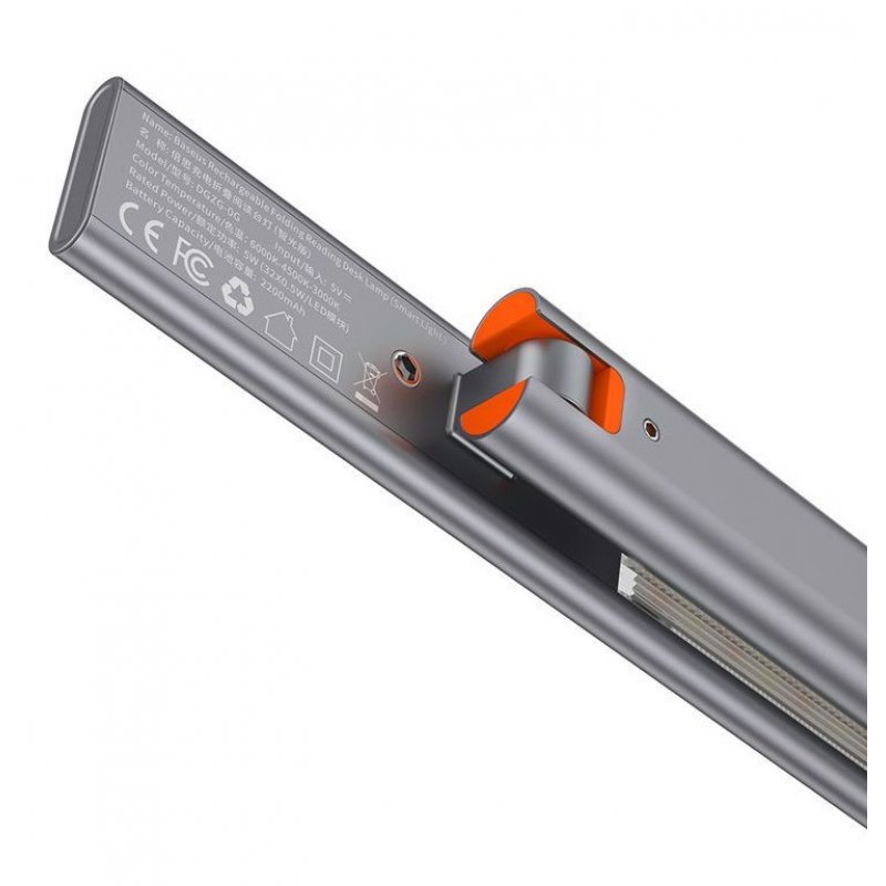 Baseus Home Smart Eye Series Charging Folding Reading Desk Lamp 2200 mAh (Smart Light) 5W Gray (DGZG-0G)