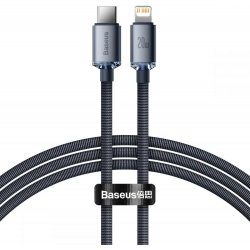 Baseus Type-C - Lightning cable, Crystal Shine Series Fast Charging Data Cable 20W 1.2m Black (CAJY000201)