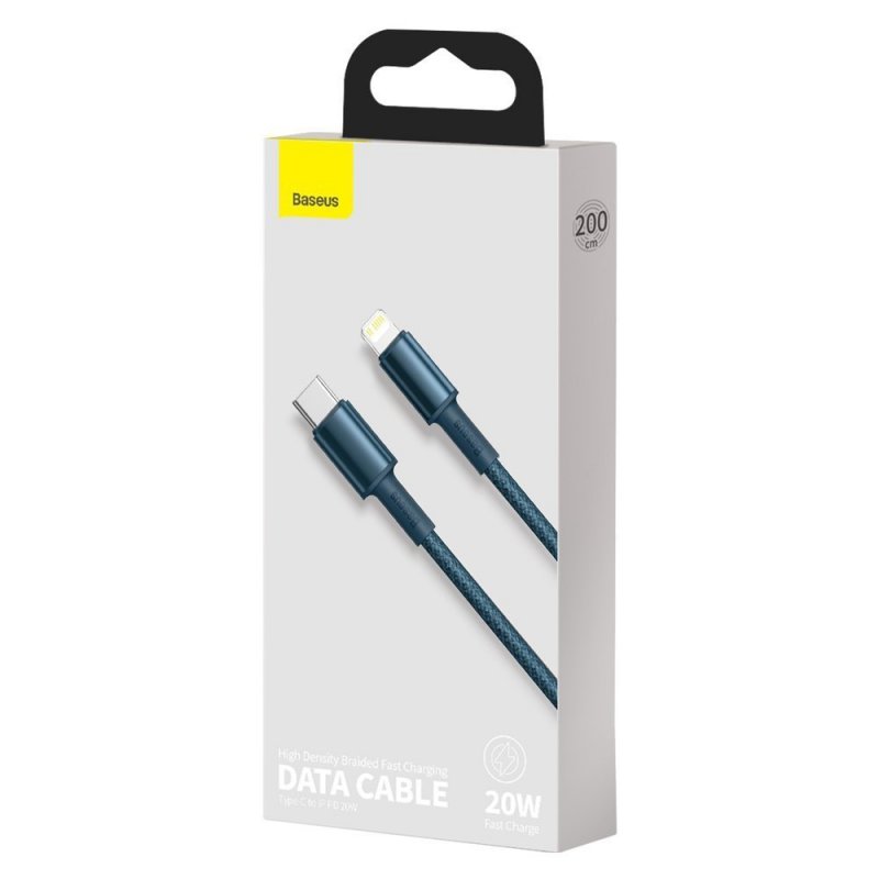 Baseus Type-C - Lightning High Density Braided Fast charging cable PD 20W 2m Blue (CATLGD-A03)
